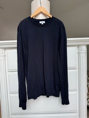 REISS 100% MERINO WOOL CREWNECK SWEATER SIZE L